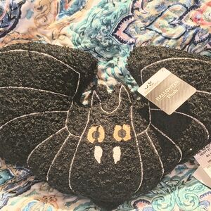 Black Bat Halloween Pillow Plush Toy
